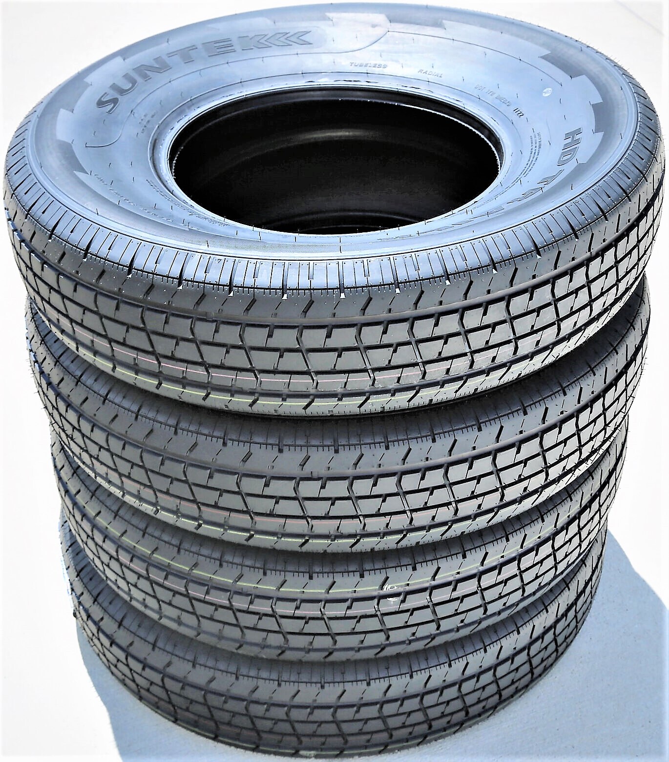 4 Tires Suntek HD Trail 2 Semi Steel ST 175/80R13 Load C 6 Ply Trailer