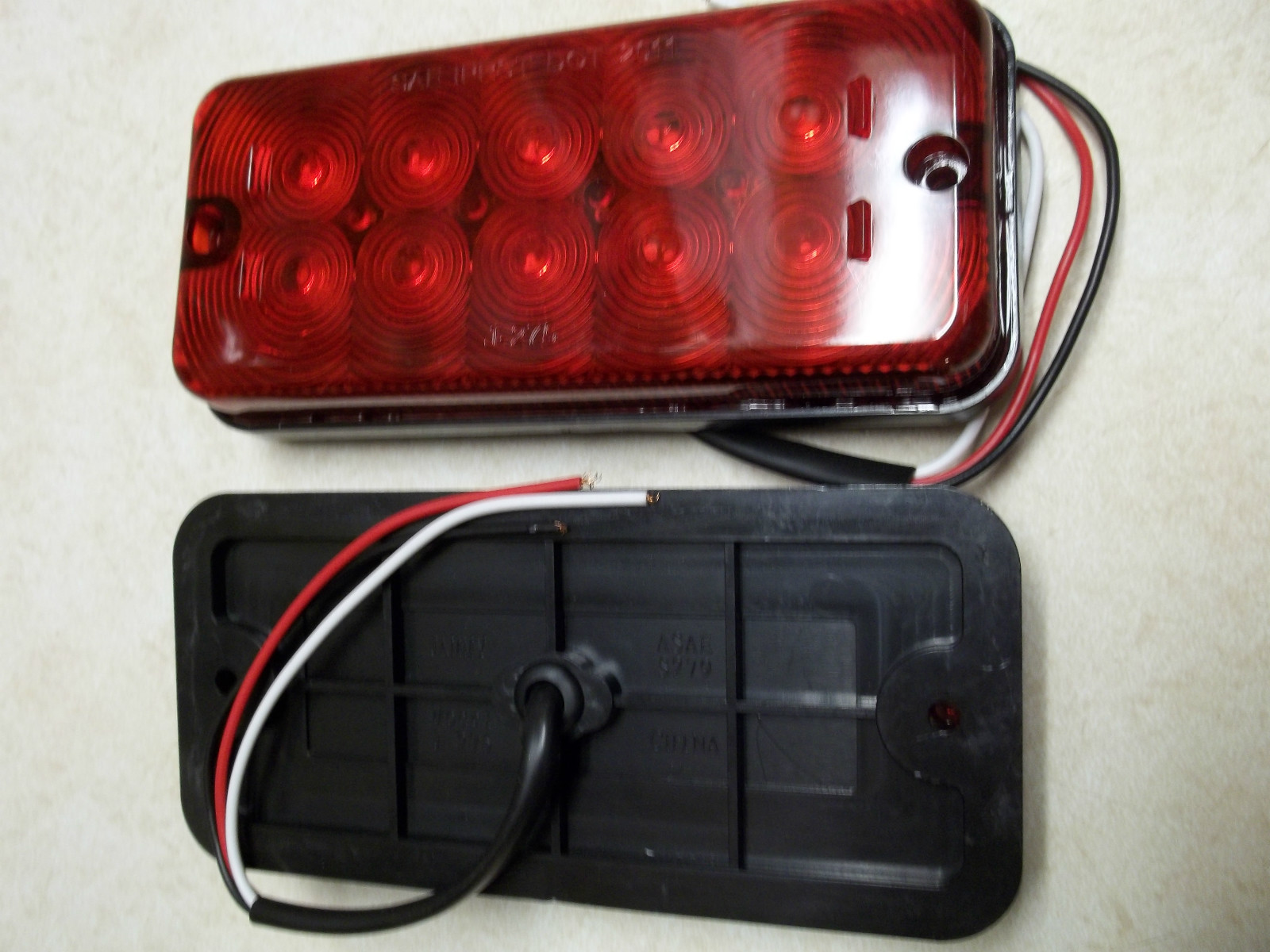 10 diode surface mount Red LED Stop/Turn/Tail Light RV Trailer, Truck, cargo RV