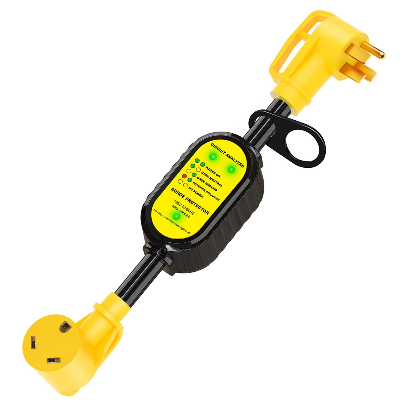 EyGde 50 Amp to 30 RV Adapter, Patented 4200Joules 14-50P / TT-30R