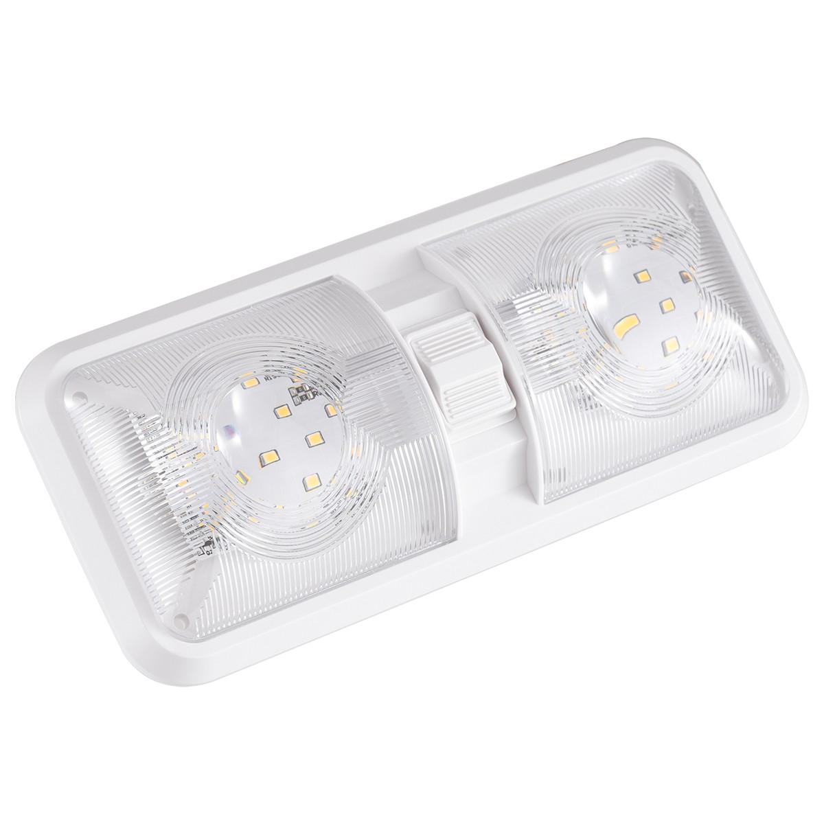 5Pcs 12V LED RV Ceiling Double Dome Light RV Interior Lighting Trailer Camper