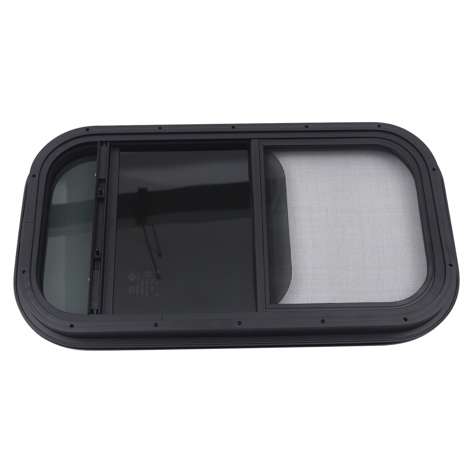 RV Camper Window Teardrop Vertical Trailer Sliding Window 12”x22”+Accessories