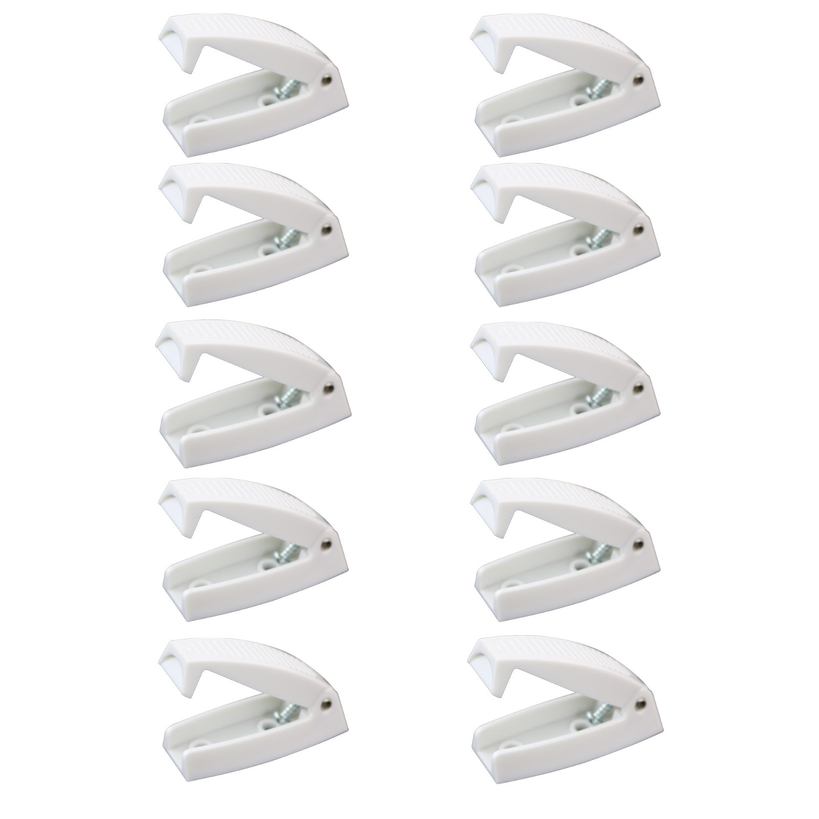 10 Pack RV Trailer White Baggage Door Catch
