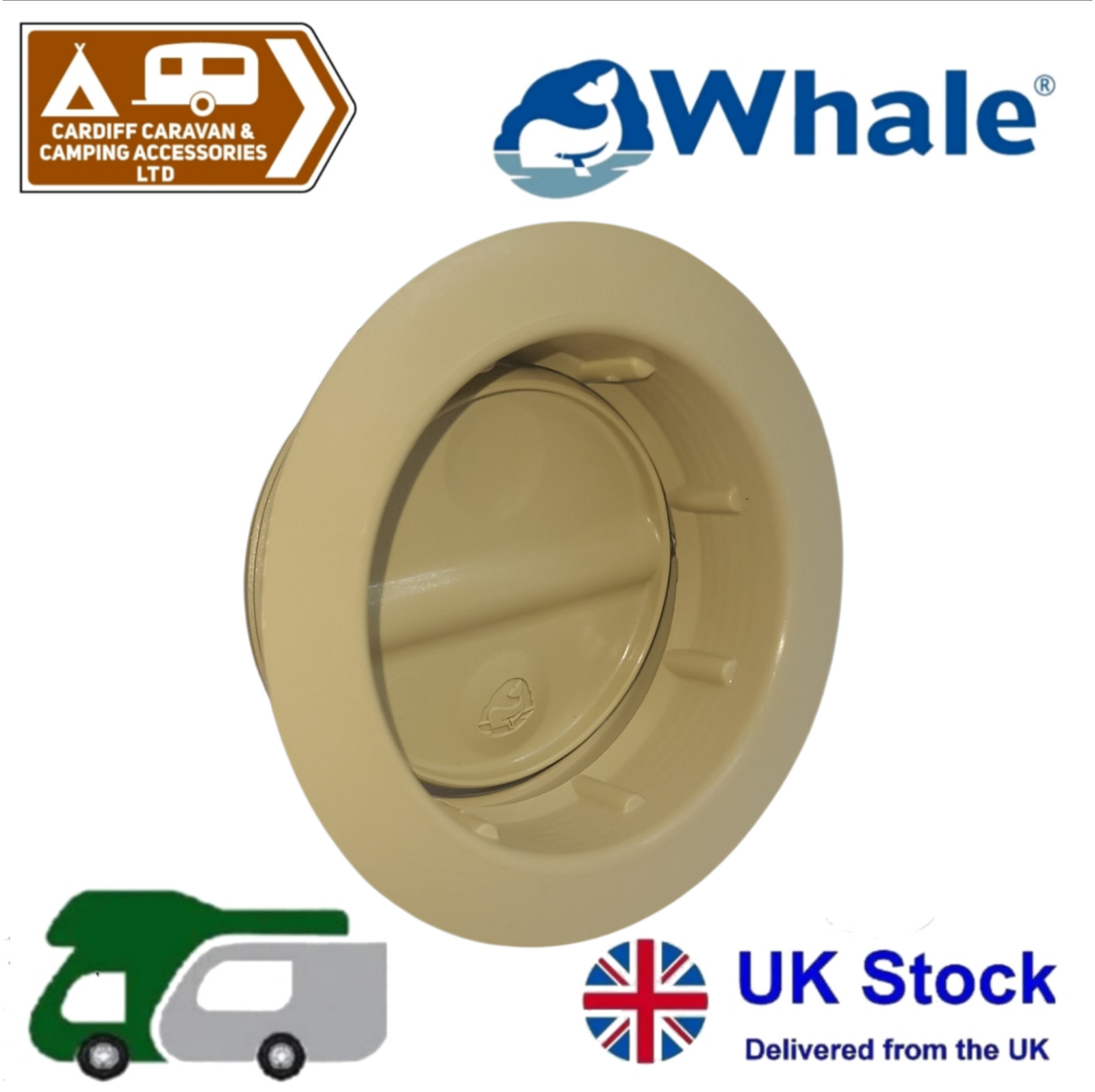 WHALE & TRUMA Air Ducting Vent Beige Directional Heating Caravan Motorhome