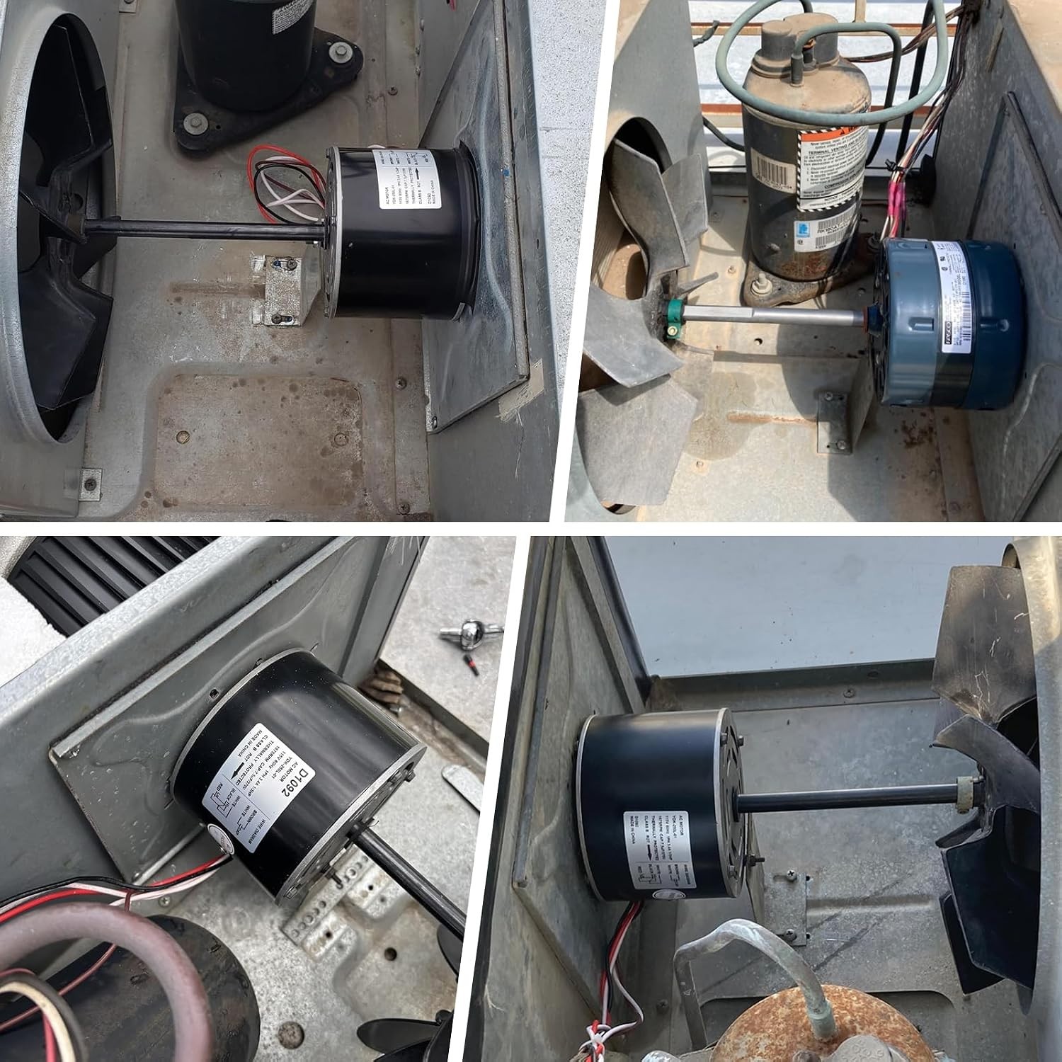 RV AC Fan Motor with Capacitor 1/3 HP 115V, Compatible with Coleman Mach Models