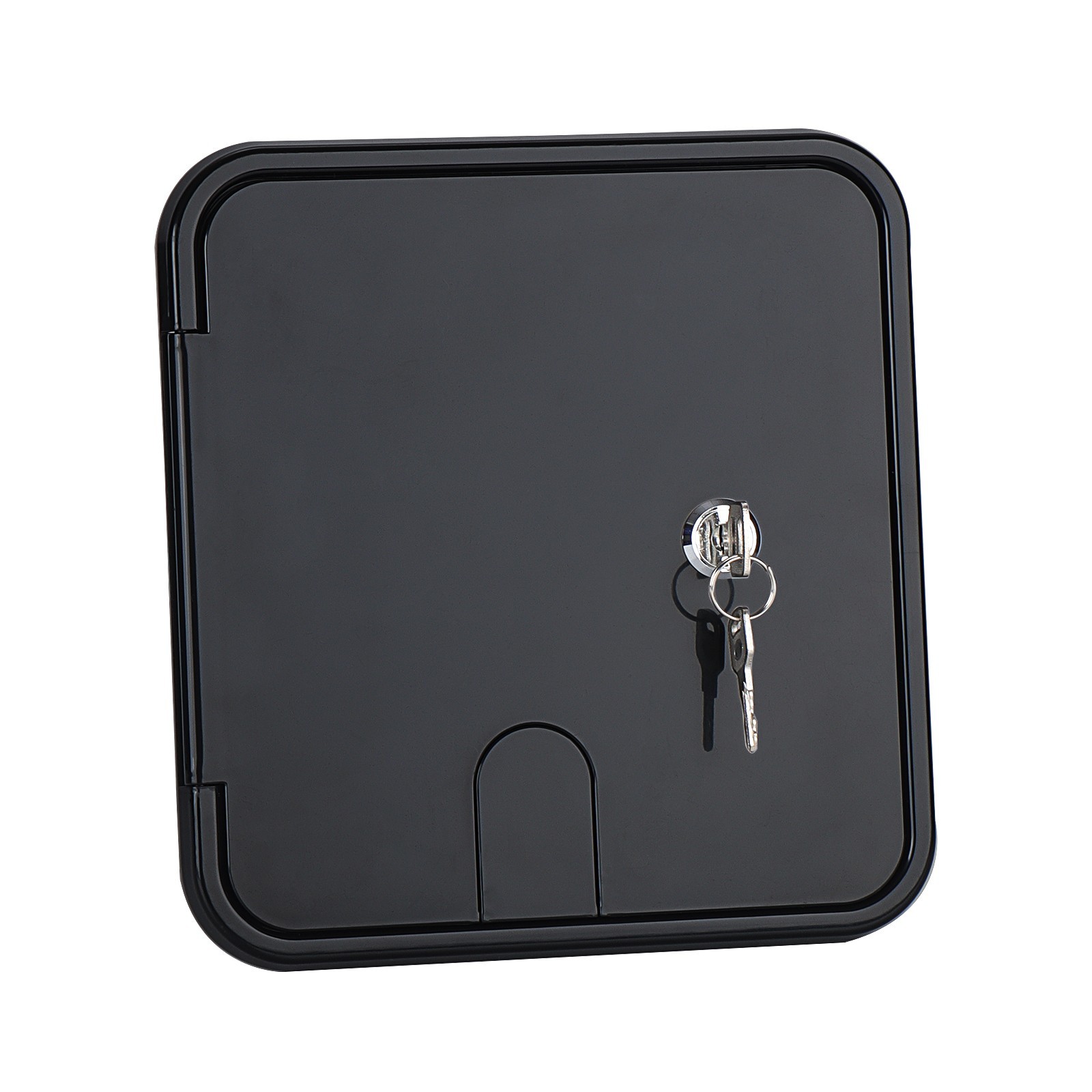 RV Trailer Black Electric Power Cord Cable Hatch Compartment Lock & Keys