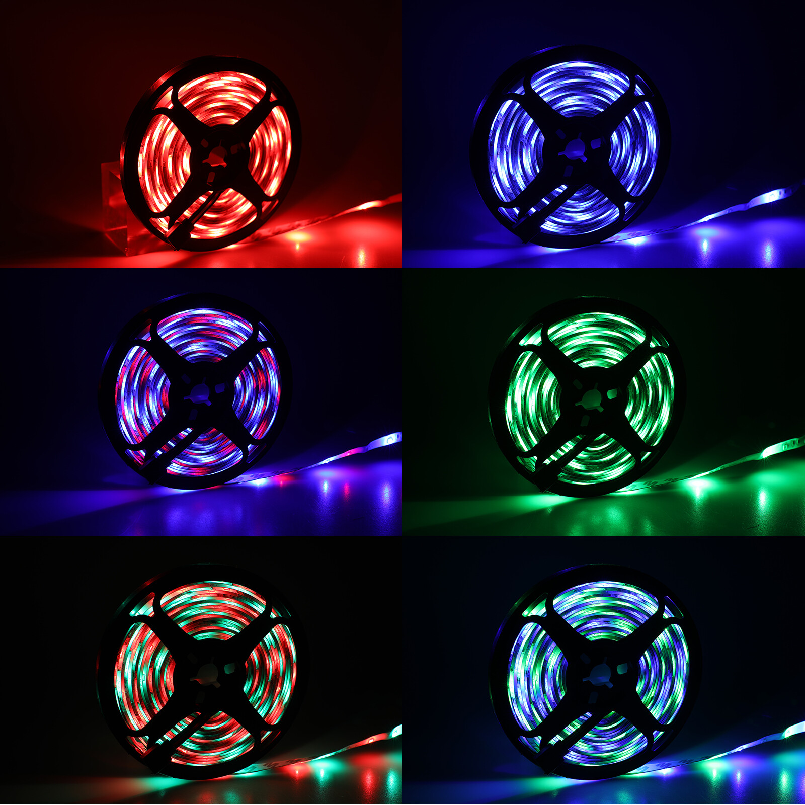 12V LED 2835 Flex Strip Light 5M Dimmable Waterproof RGB color Campervan lamp