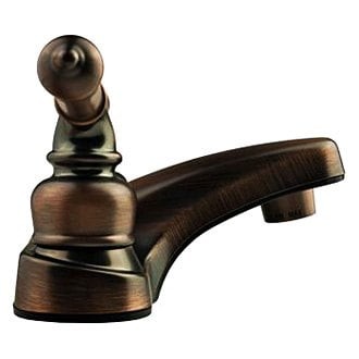 Lavatory Faucet Classical Plastic Oil Rubber Bronze Low-Arc Lavatory Faucet w