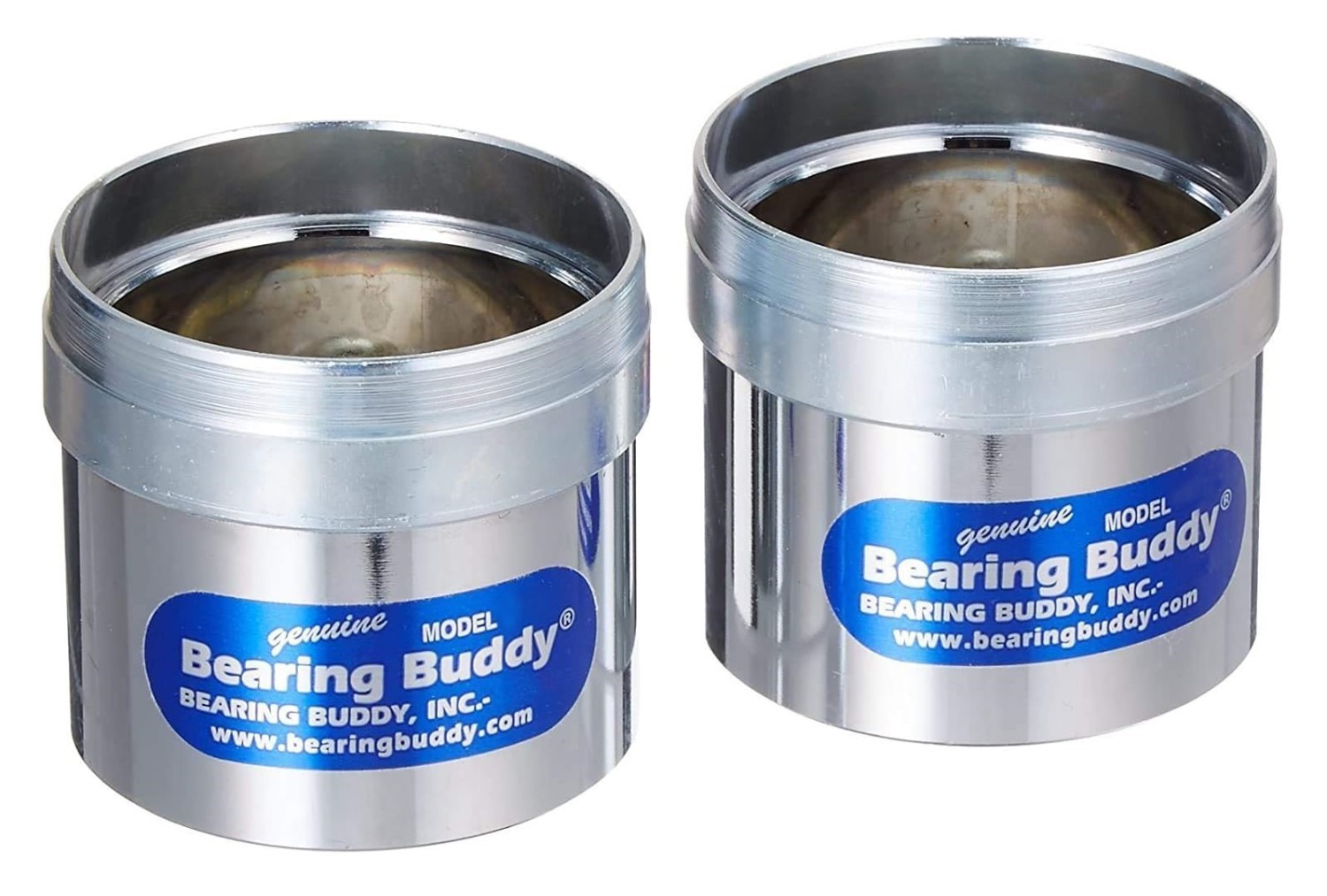 Genuine Bearing Buddy 2.562″- Chrome Trailer Wheel Hub Bearing Protector (PAIR)