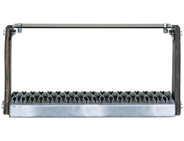 Buyers 5231130 Flexible Rubber Step w/ Galvanized Steel Diamond Tread 30x11in