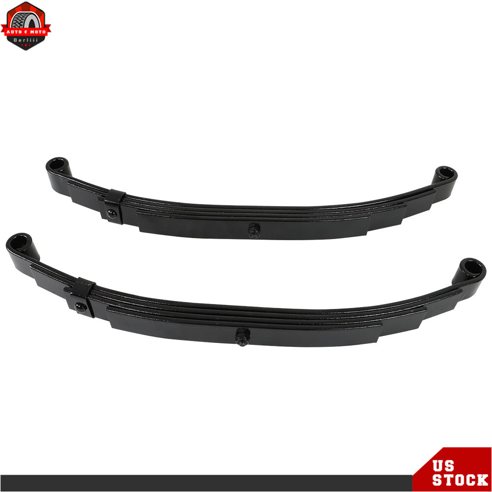 5000 lbs Axle Trailer Leaf Spring 4 Leaf Double Eye 2500 lbs Cap Per Set of 4