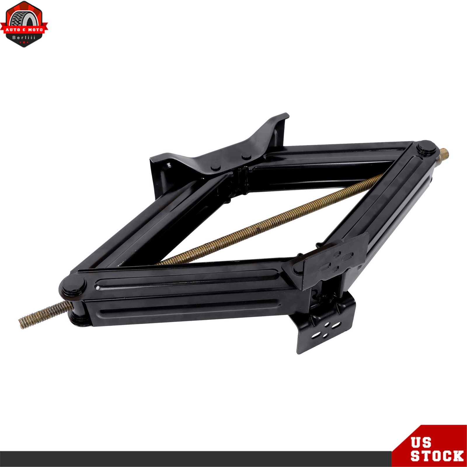 5000lbs 24″ For RV Camper Trailer Stabilizer Leveling Scissor Jack Kit Black