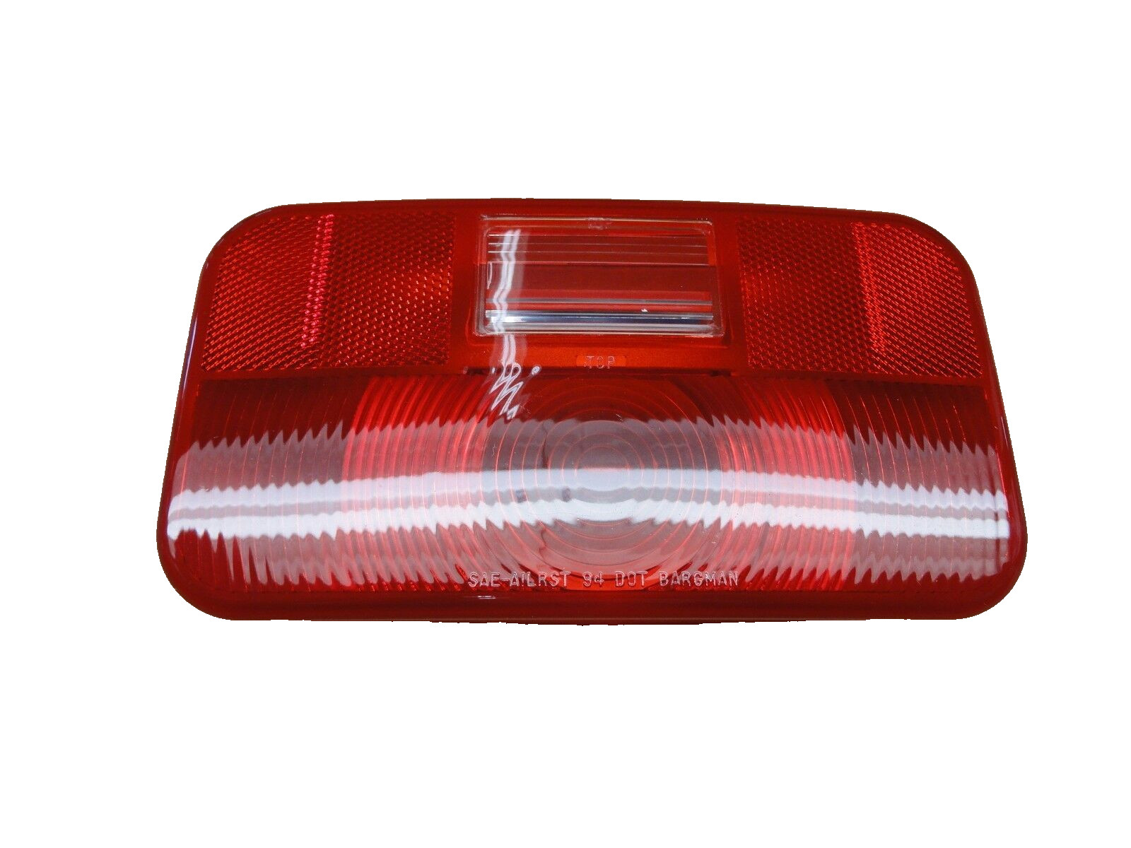 Bargman Round Corner Tail Light Lens w/ Backup Window 34-92-704 RV/Trailer