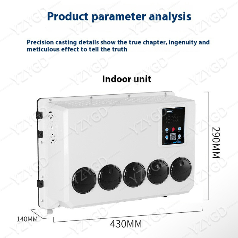 12V 12000BTU Mini Split A/C For Semi Trucks Bus RV Caravan Vans Air Conditioner
