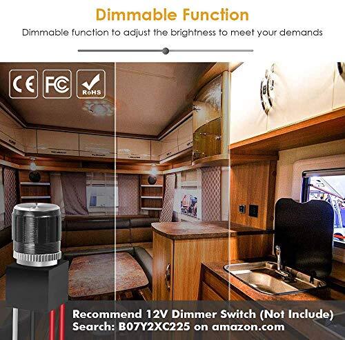 LED RV Lights, 12V Led Lights Dimmable Camper Interior Lights 4000K UltraThin RV