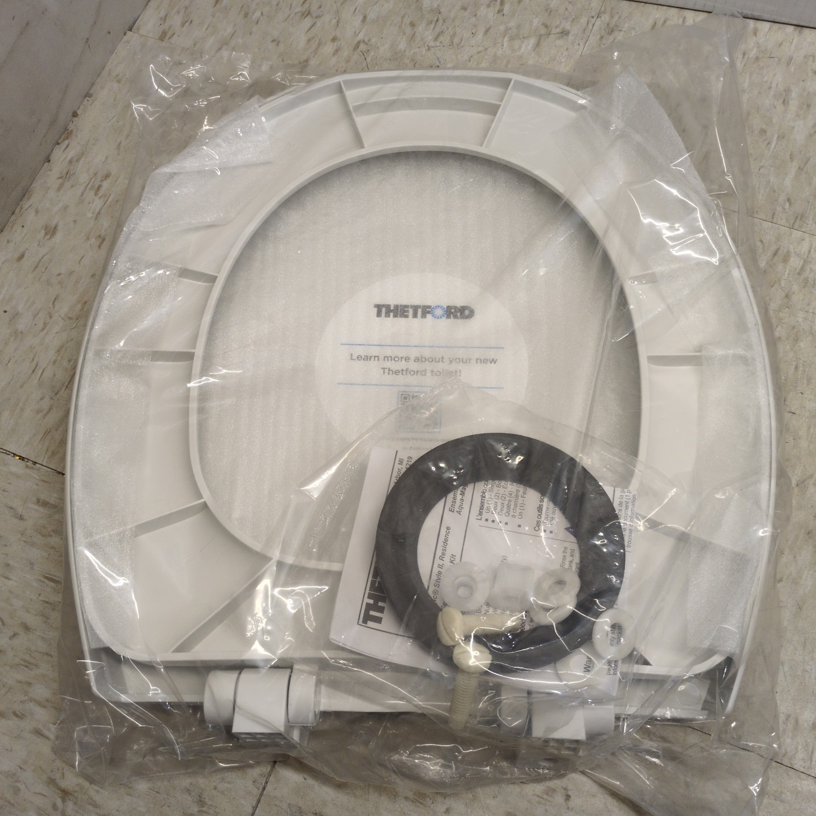 Thetford 42178 Aqua-Magic Style II Toilet Seat & Cover Assembly – White