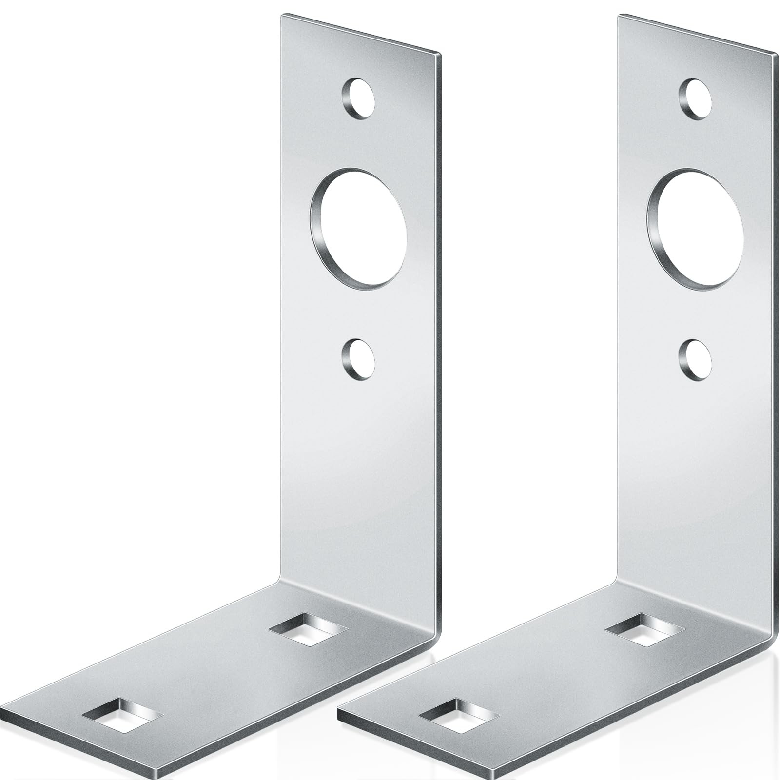 2 Pack Galvanized Trailer Light Brackets L-Shape Tail Light Bracket for Boat