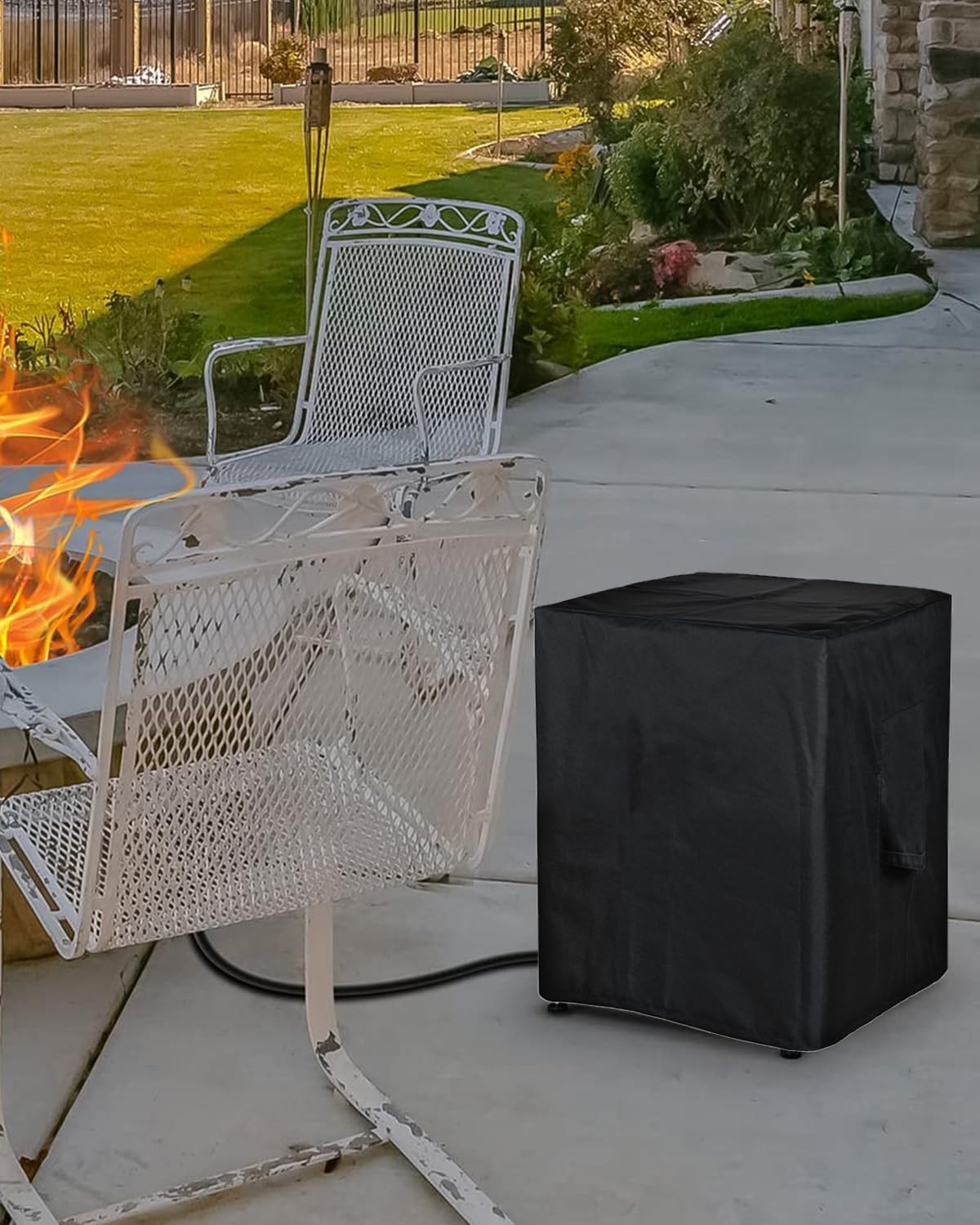 Weatherproof 600D Polyester Propane Table Cover – Fits Standard 20 lbs Tanks