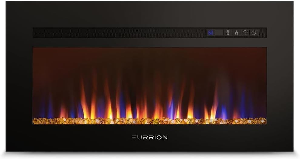 Furrion RV 30″ Electric Fireplace for RV/Home -FF30SC15A-BL Lippert with Remote