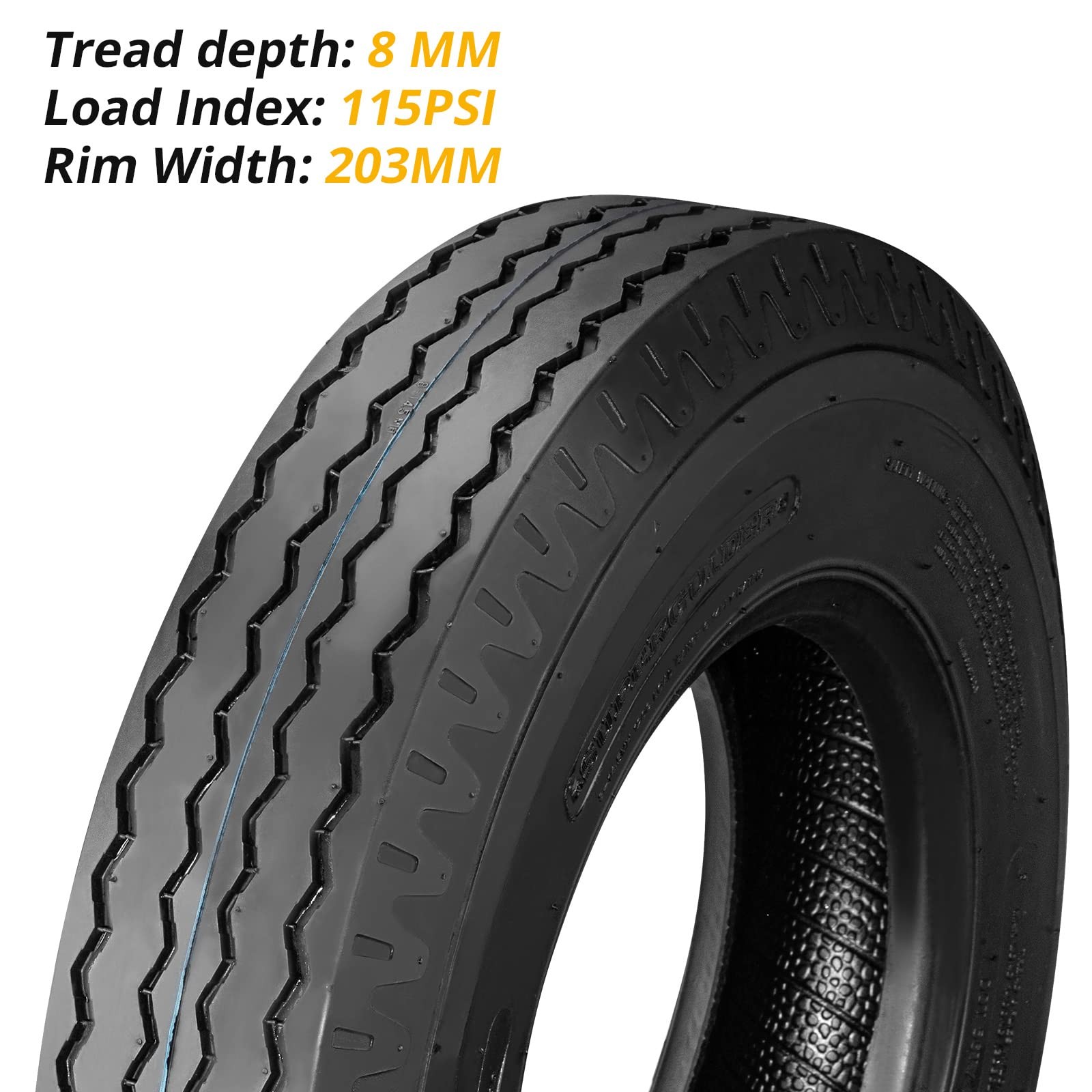 💎??4 Pack Trailer Tires ST 205/85D14.5 (8-14.5) Load G 14 Ply Speed Rating K Bi