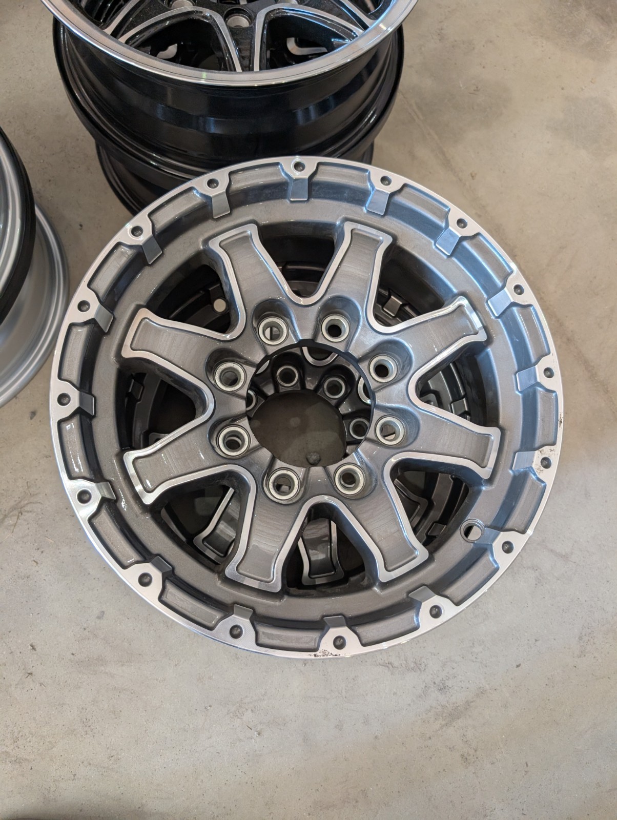 16″ 8 LUG ALUMINUM TRAILER WHEEL 8-LUG ON 6.5 INCHES –