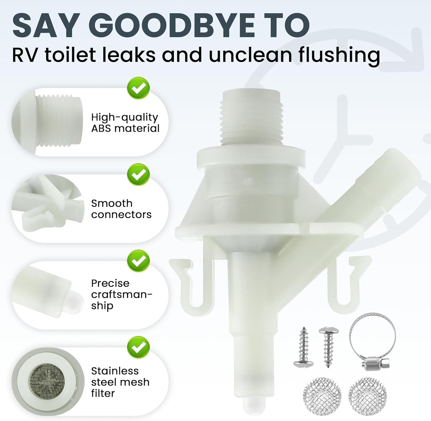 385311641 RV toilet valve kit For Dom-etic 300 310 320 Series Pedal Flush Toilet