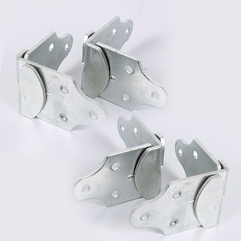 8 PCs Utility Trailer Wood Sides Latch Rack Stake Body Gates Corner Brackets NEW