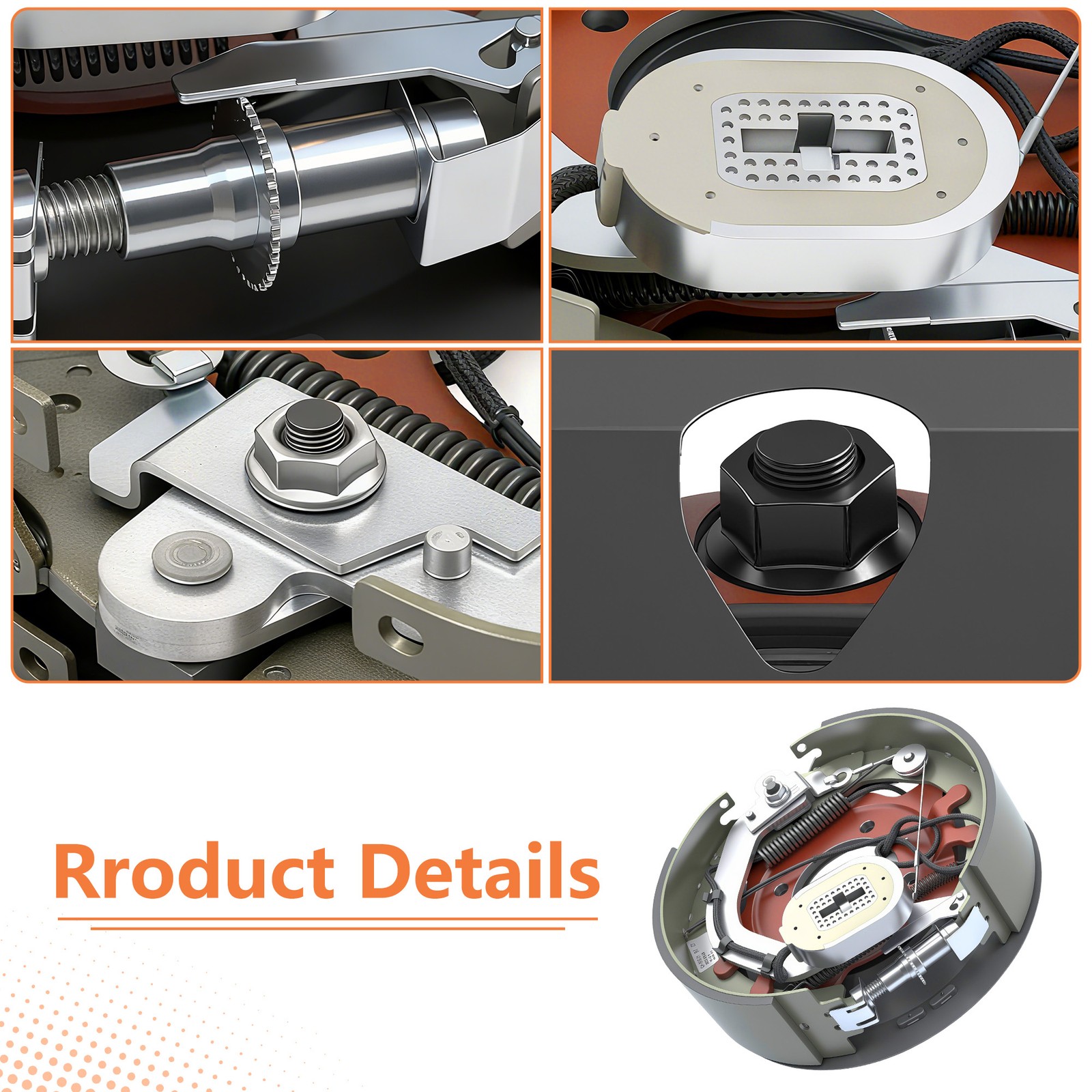 Electric Trailer Backing Plate Brake 12-1/4 x 3-3/8 8000 Set for Dexter 8K Axle