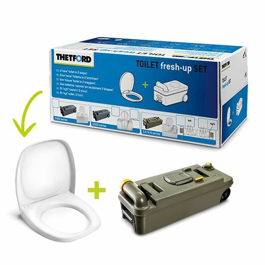 THETFORD C2 C3 C4 FRESH UP KIT CARAVAN TOILET CASSETTE WASTE TANK LEFT HAND C234