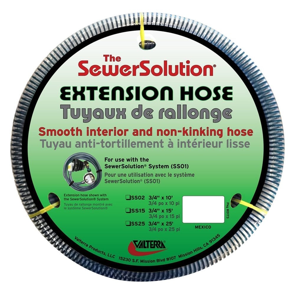 SewerSolution 15′ Sewer Extension Hose for Use w the SewerSolution System SS01
