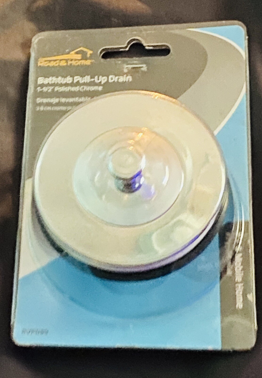 Bathtub Pull Up Drain RV, Mobile Home, Camper Polished Chrome 1-1/2″ New Sealed