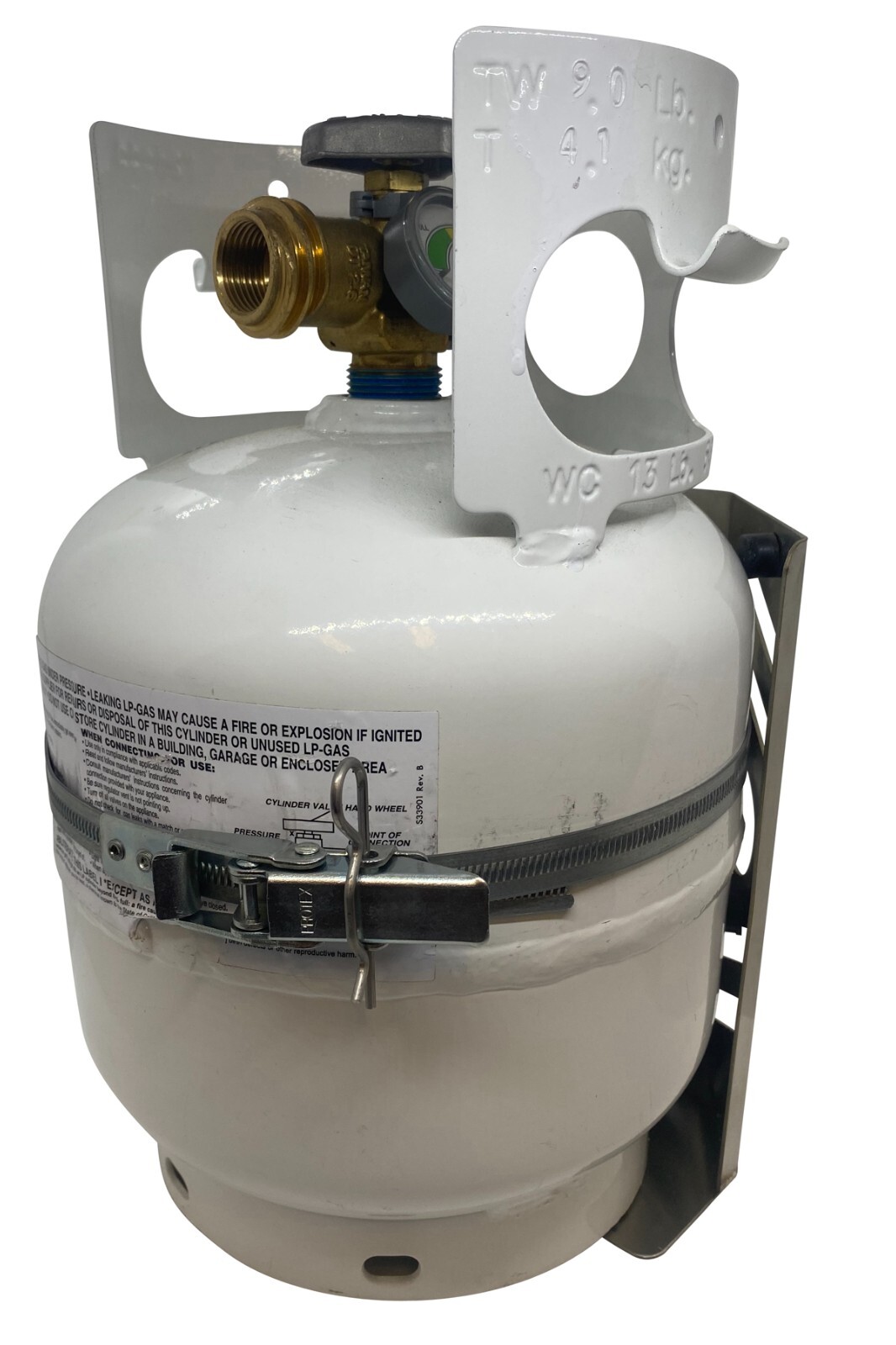 5 lb Propane Tank Mount Stainless Steel Bracket