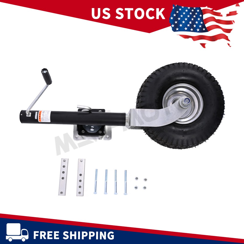 13.38″Jack Wheel 2000lb for Beach Boat Trailer Heavy-Duty Bolt-On