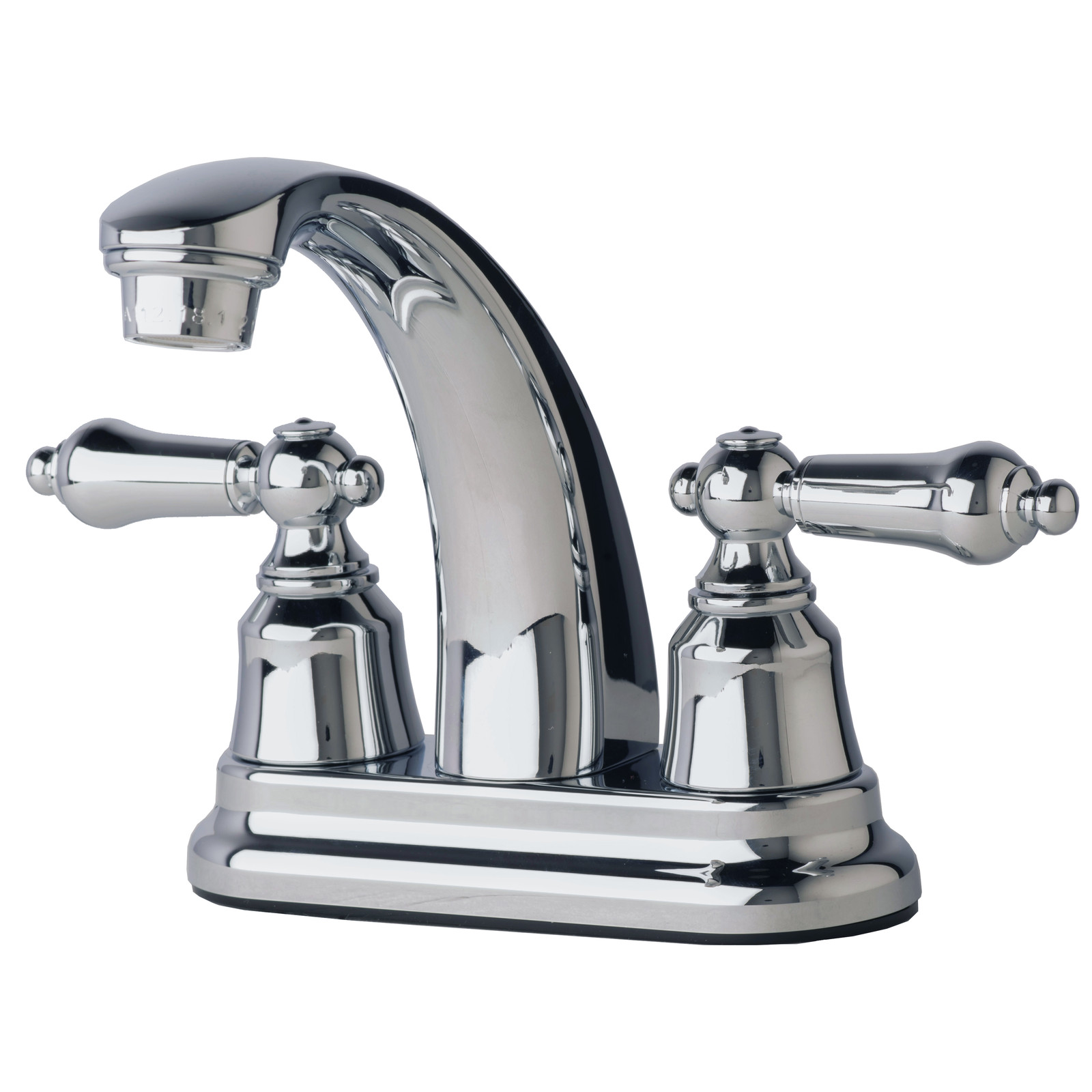 RV Two Handle Non-Metallic Centerset Lavatory Faucet Chrome Finish