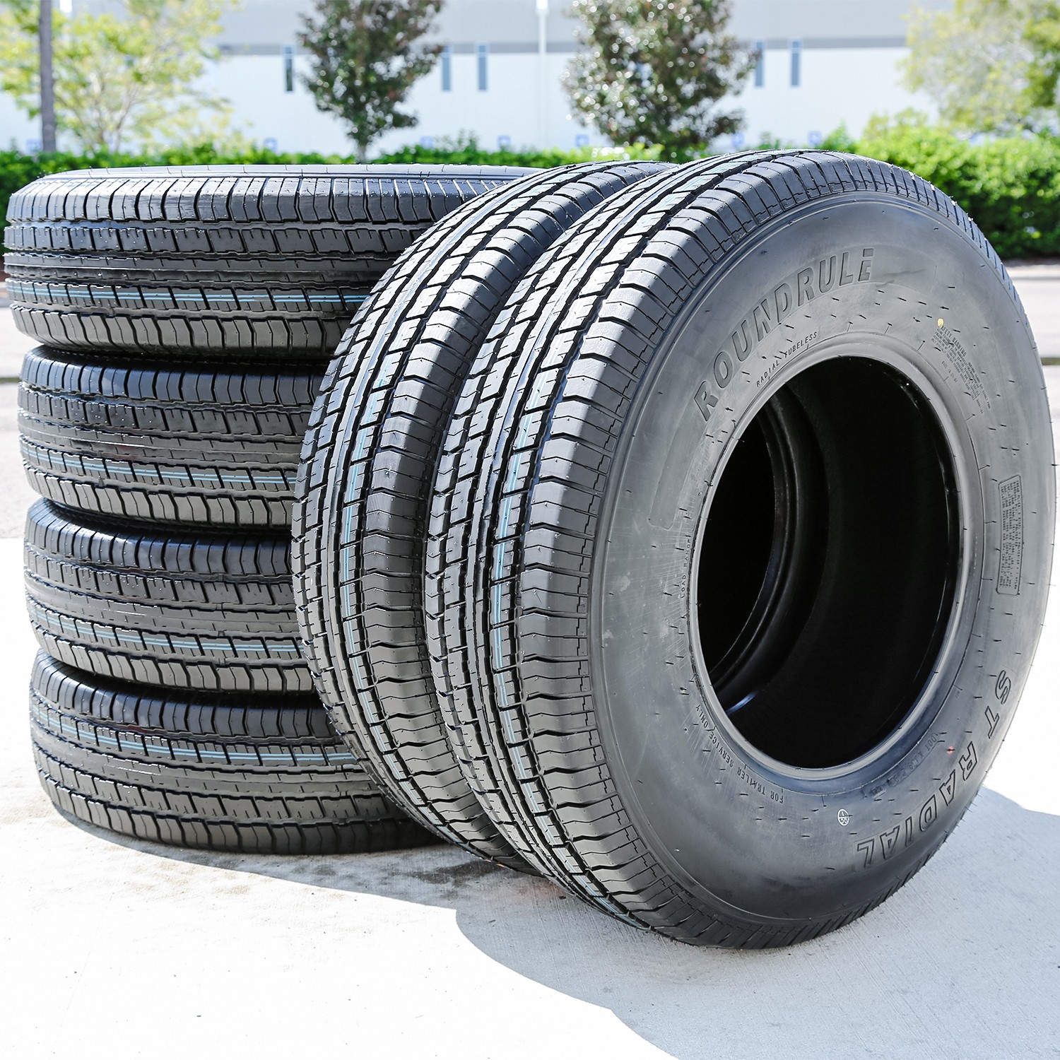 2 Tires 235/85R16 129/125L Load G 14 Ply Roundrule ST Radial Semi-Steel Trailer