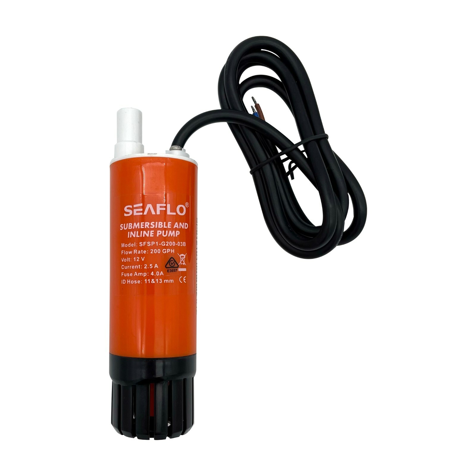 SEAFLO 12v Submersible Inline Water Pump Kit 200GPH Self Priming Caravan | RV