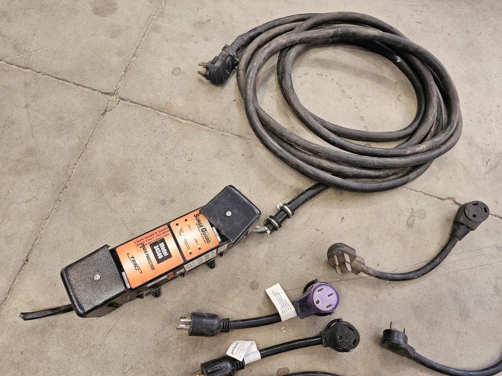 USED SURGE GUARD MODEL 34560 Power Protect with CABLES Ship from 08 Alfa See Ya