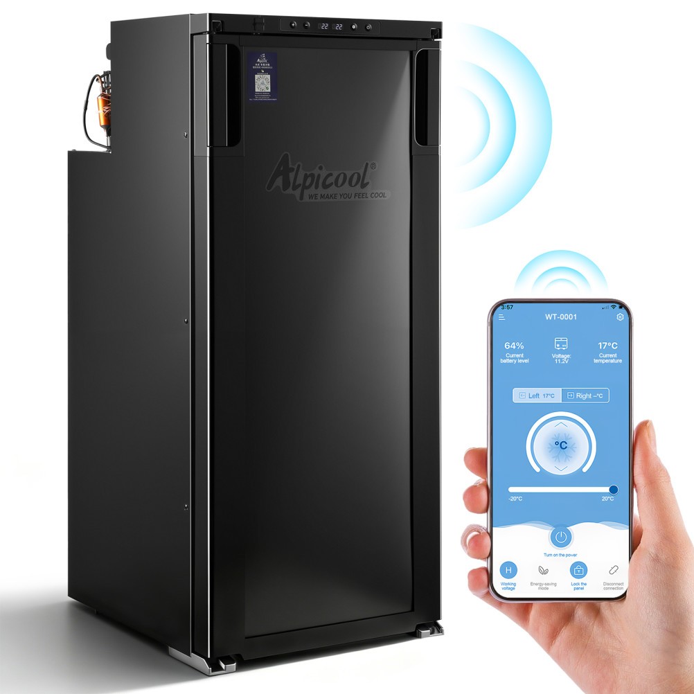 93L 12/24V Dual Zone Compressor Smart App Bluetooth Fridge Campervan Motorhome