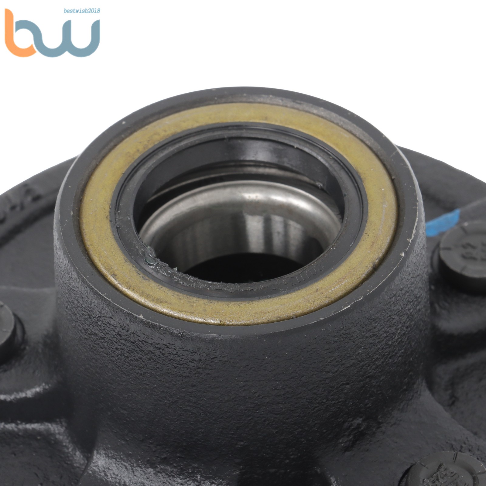5-Bolt on 4-1/2″ 11″ Square #84 Spindle Trailer Hub 3500 lbs Axle w/Bearing Kit