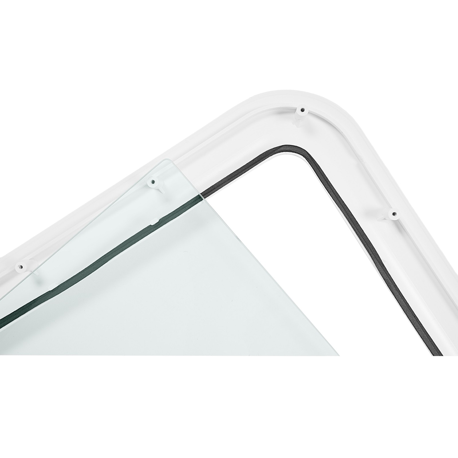 White 15″x24″ Window Entrance Entry Door Tempered Glass For Camper Trailer RV