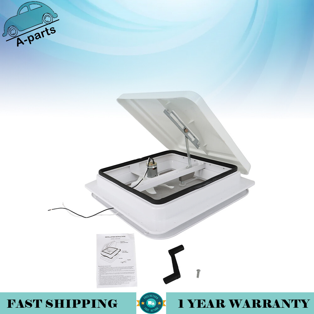 Fit For Camper Trailer Universal White Lid Interior Garnish 14″ RV Roof Vent