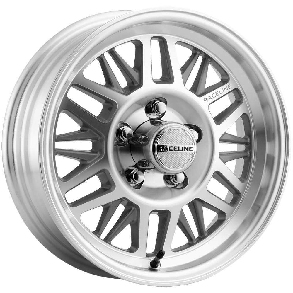 Raceline 451MC Ryno Trailer 13×4.5 5×4.5″ +0mm Machined Wheel Rim 13″ Inch