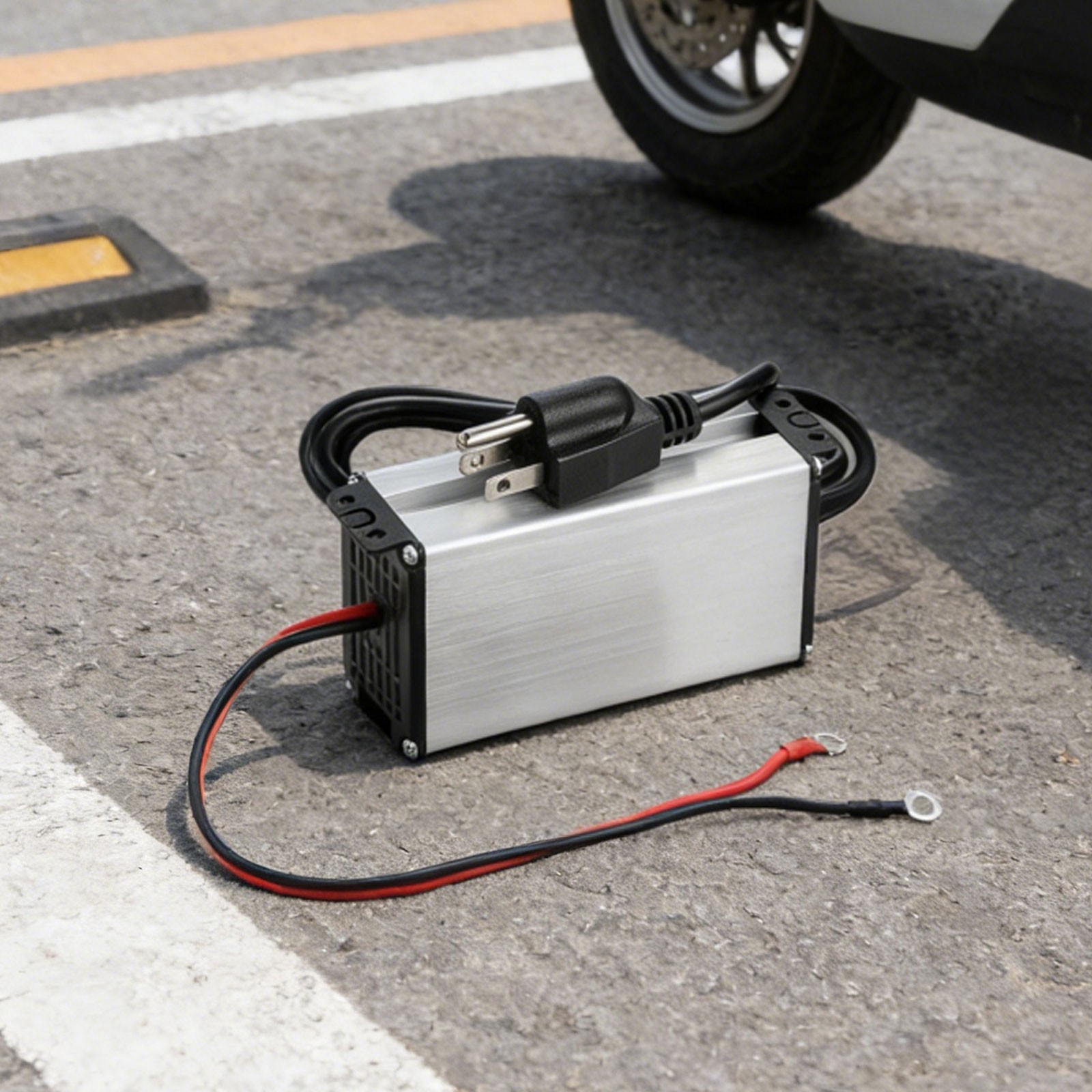 DC 12V /24V to AC 110V Adapter Air Heater Power Converter for RV, Workshops