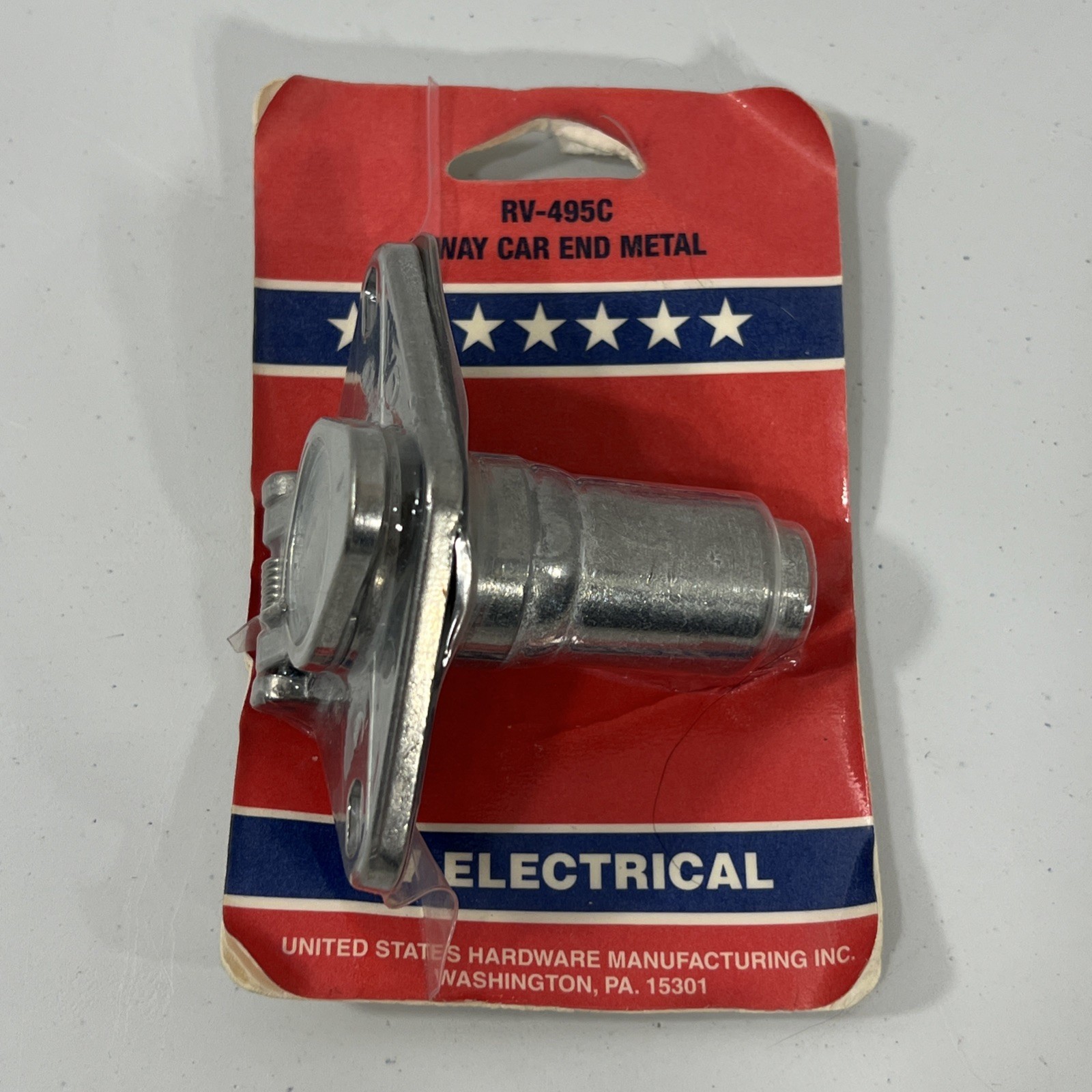 US Hardware RV Electrical 6 Way Car End Metal (RV-495C) 6 Pin Trailer Light Plug