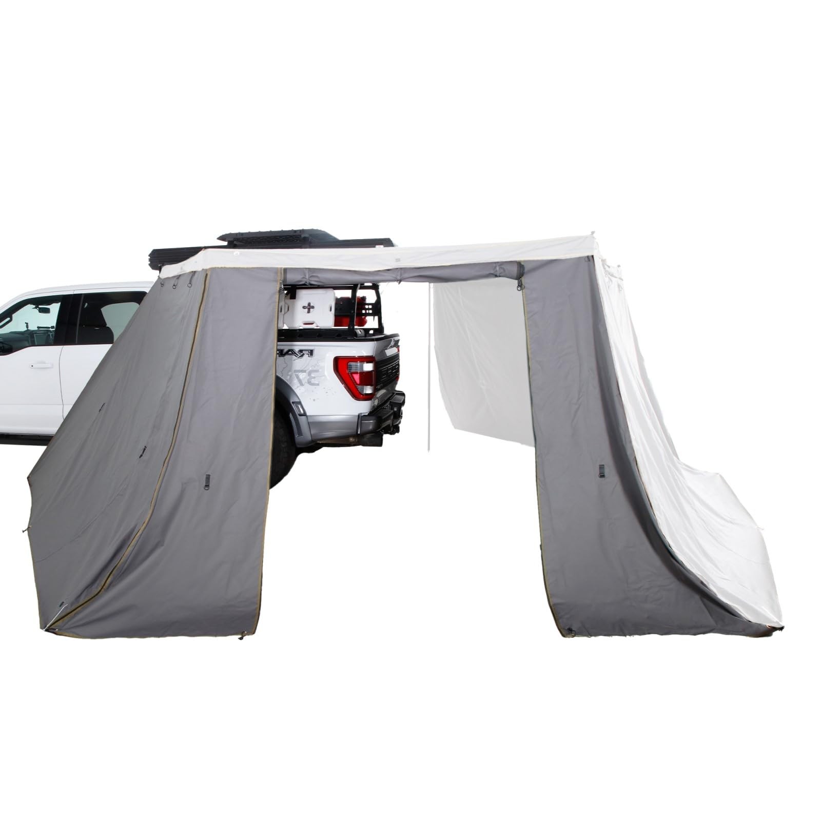 Overland Nomadic 270 LT Driver Side Awning Wall with Zippered Door, Weather-Resi