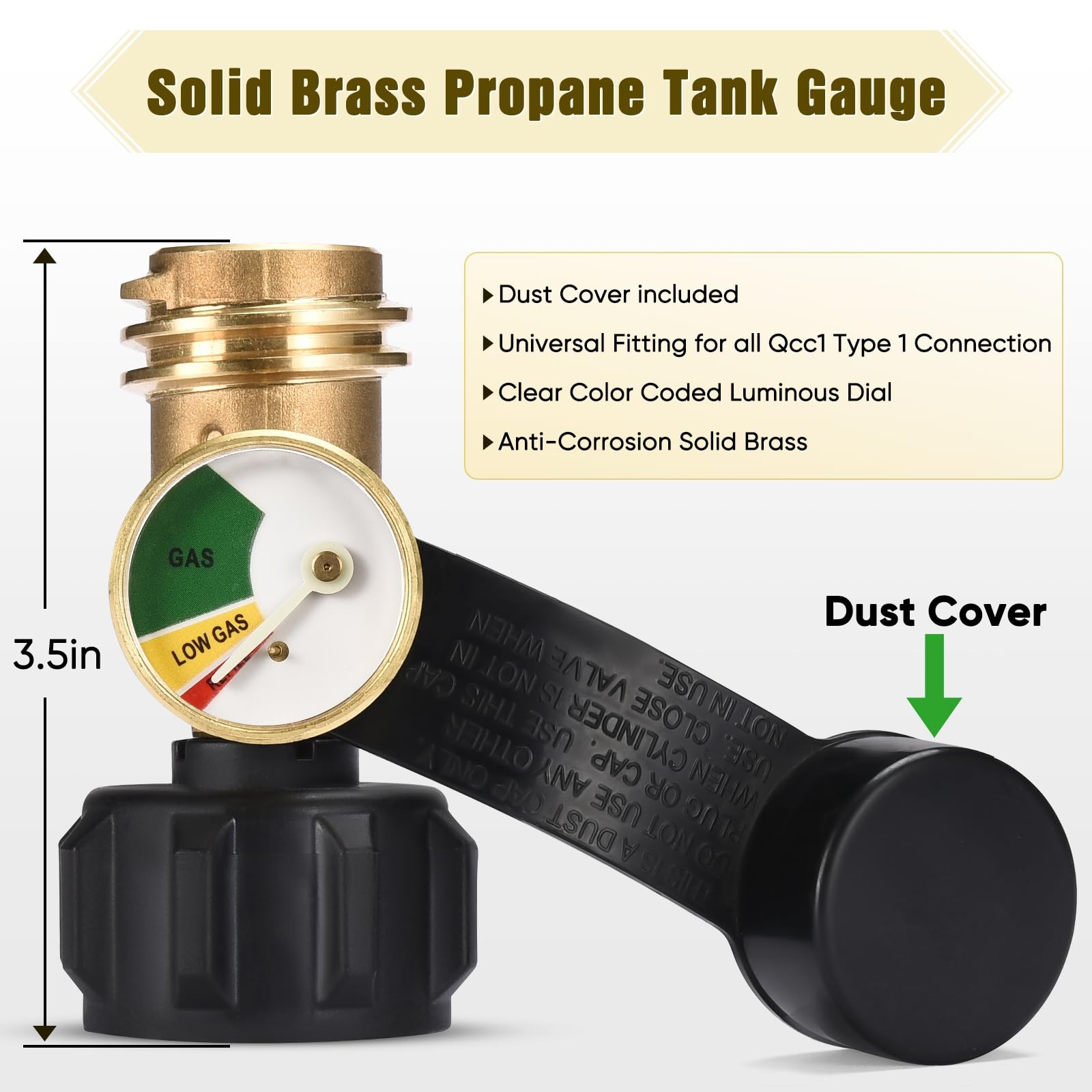 Champs Propane Tank Gauge Level Indicator Leak Detector Propane Gas Gauge Pressu