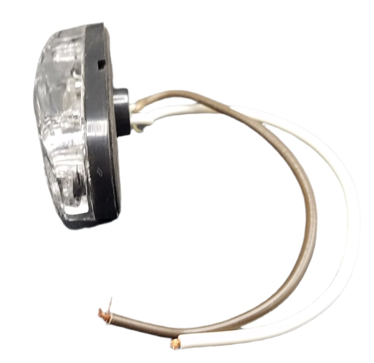 1 x 2.5 Oval White Clear LED Marker Light Trailer Truck Motorcycle