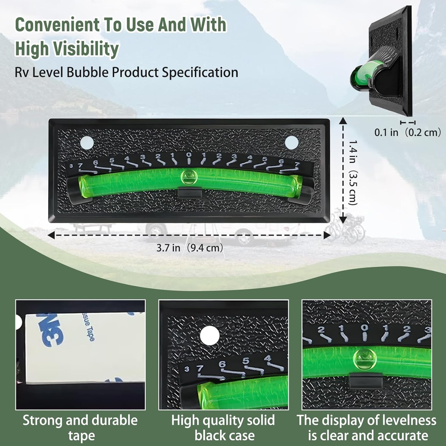 Rv Bubble Level Camper 2 Pack For Trailer Leveling Bubble,High…