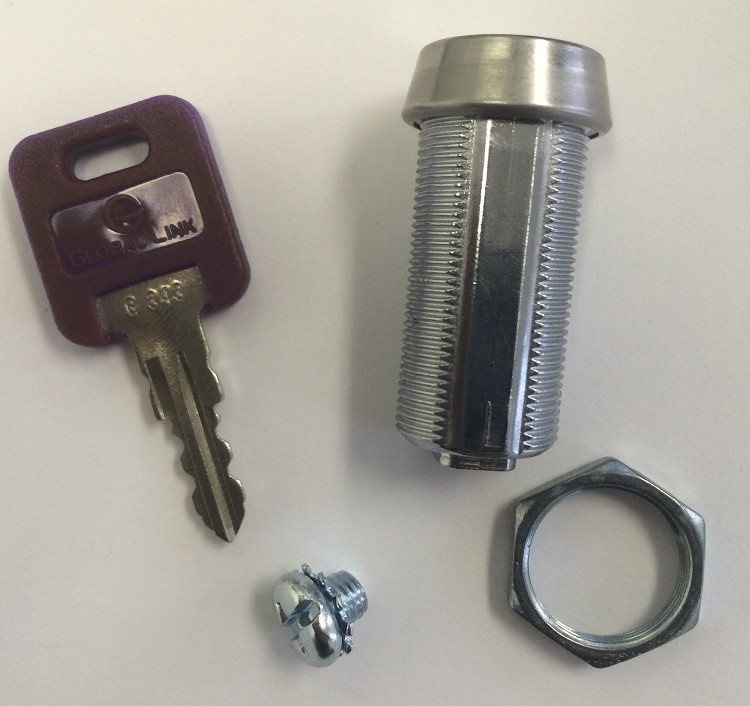 Global Link Compartment Cam Lock, 7/8″ and 1-1/8″ Length, You Select Keys #