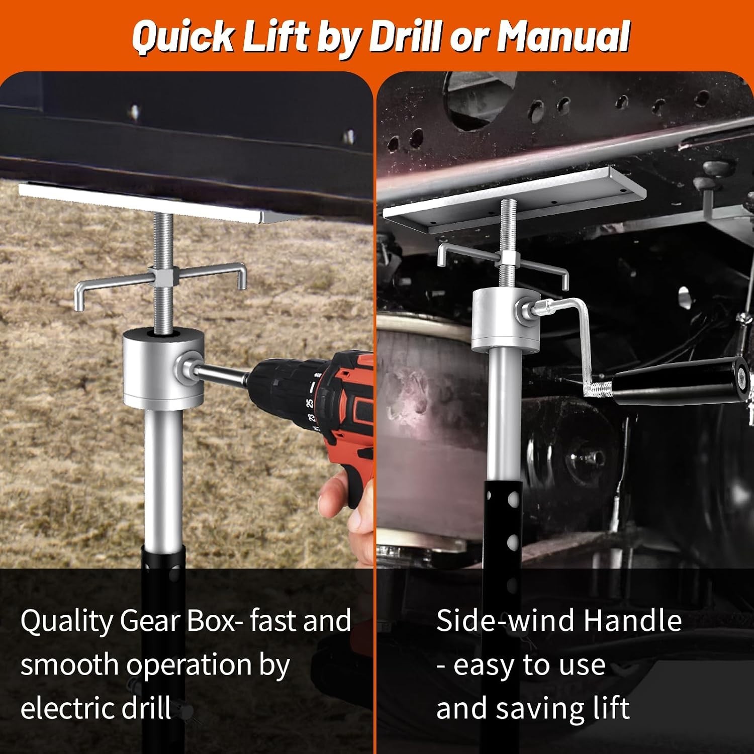 Heavy-Duty Adjustable Slide Out Support Jacks for RVs – 16″ to 36″ Height Range
