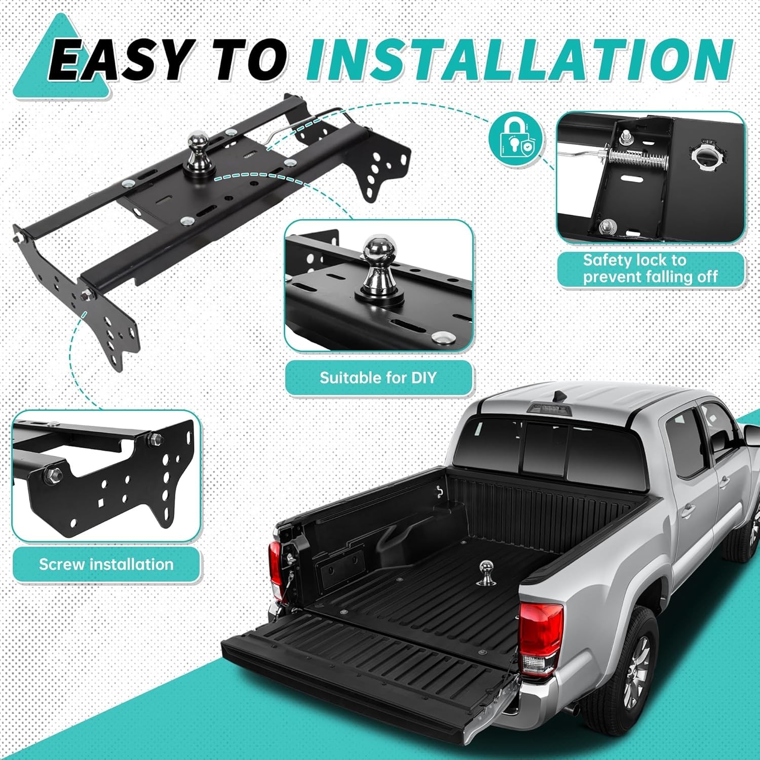 Gooseneck Trailer Hitch Compatible with 1999-2016 Ford F250 F350…